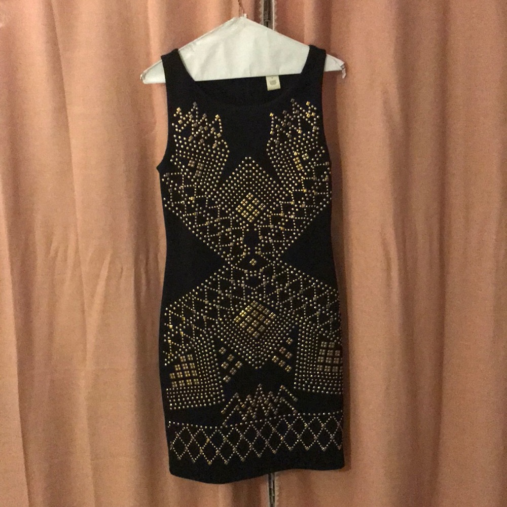Arden B Gold beaded dress